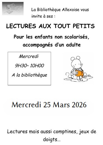 LECTURE AUX TOUT PETITS 25 MARS